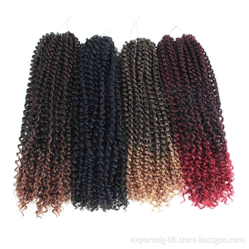 Passion Twist Hair Water Wave crochet Synthetic Braids for Passion Twist Crochet Braiding Hair Goddess Locs spring twist Hair